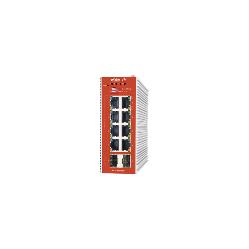 Switch L2+ PoE Industrial WI-TEK 8 Puertos 2 SFP 120W Admini | Precio México - Envío Inmediato | LM Soluciones
