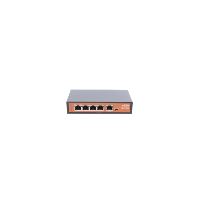 Extensor PoE WI-TEK 4 Puertos Gigabit 250m | Precio México - Envío Inmediato | LM Soluciones