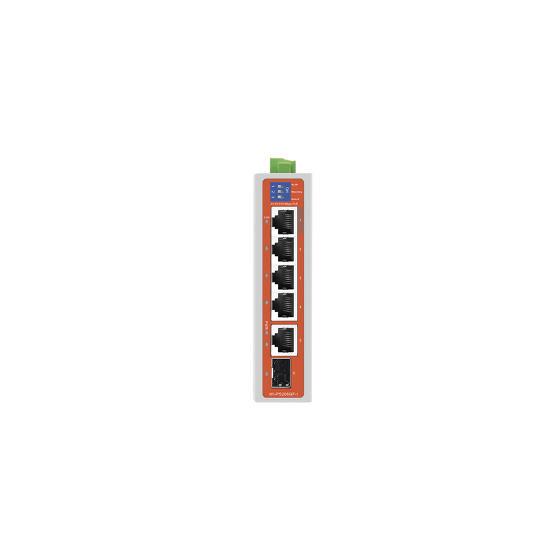 Switch Industrial PoE 4 Puertos 10/100 + 2 Uplink Gigabit | Precio México - Envío Inmediato | LM Soluciones
