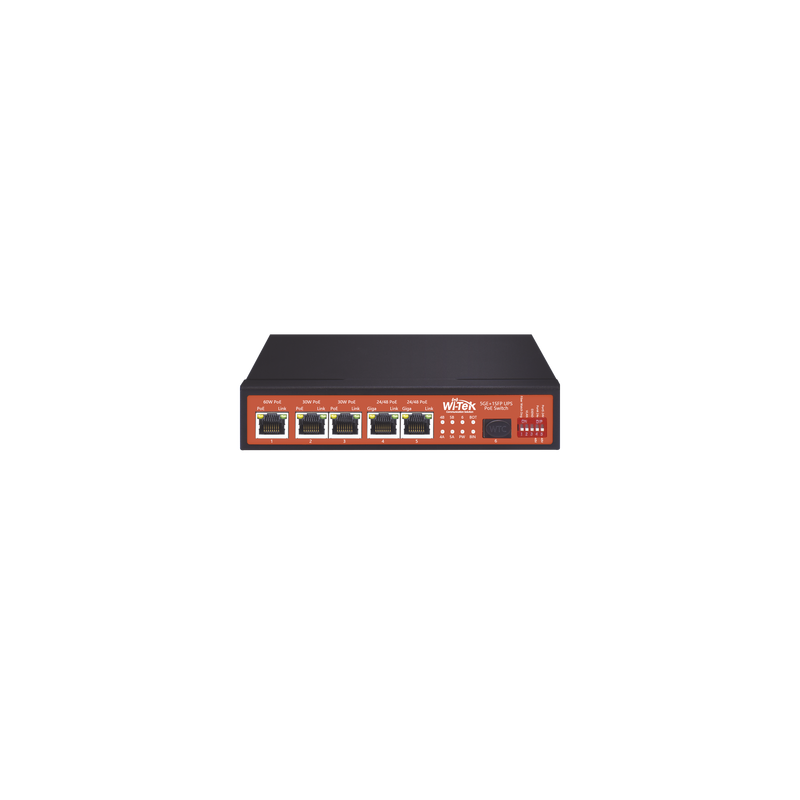 Controlador Solar de 5A con Switch PoE /  1 Puertos Gigabit PoE 802.3 bt / 2puertos PoE 802.3 af/at con 2 Puertos PoE Pasivo 24 Vcc / 1 Puerto SFP / No administrable