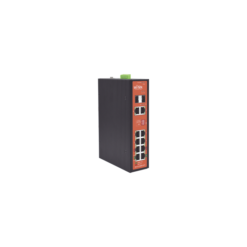 Switch PoE Industrial 300W Gigabit WI-TEK | LM Soluciones