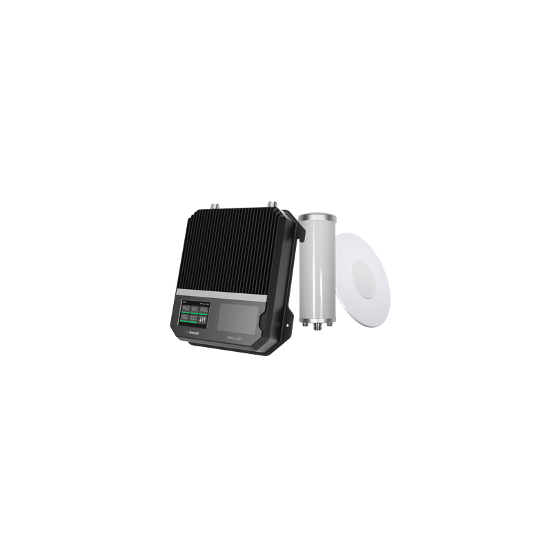 Kit Amplificador de Señal Celular 2G, 3G y 4G / Mejora llamadas convencionales y VoLTE / Amplifica señal de TELCEL, AT&T y MOVISTAR / Cubre hasta 400 m² con una antena y hasta 1600 m² con 4 antenas.