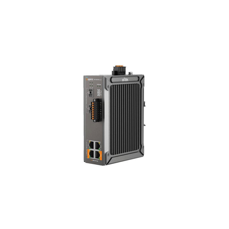 Switch Industrial Administrable / Gigabit con 2 Puertos PoE bt / 2 Puertos PoE af/at / 2 SFP Gigabit / Soporta RS485 / Presuepuesto PoE 128W