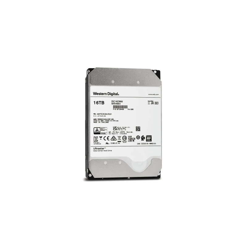 Disco Duro Enterprise 16 TB Western Digital Ultrastar para D