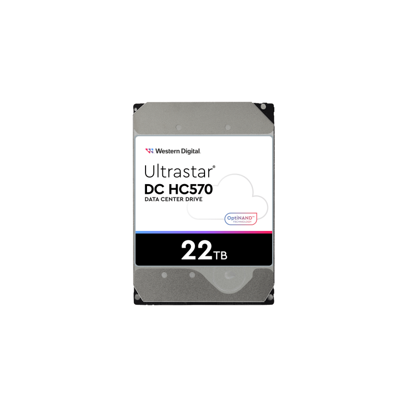 Disco Duro Data Center Ultrastar / 22 TB / 7200 RPM / 6 Gb/s SATA - 12 Gb/s SAS / HelioSeal con Helio / OptiNAND con Flash iNAND / ArmorCache / 2.5M Horas MTBF / 5 Años Garantía