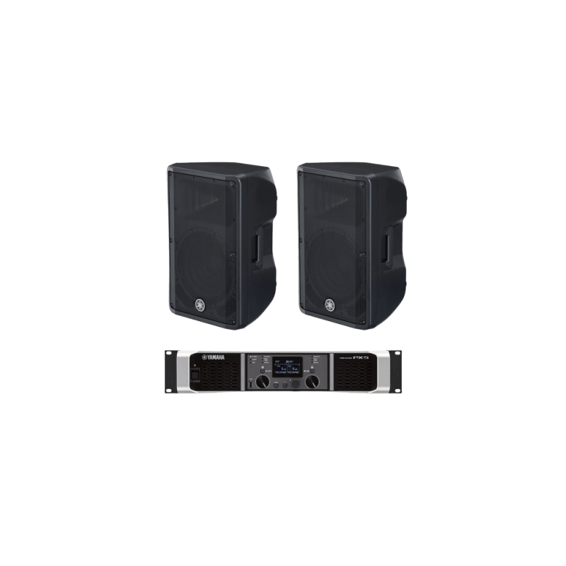 Kit Refuerzo Sonoro | Incluye 2 Bocinas CBR12 y 1 Amplificador PX5 | Ideal para Audio en primer Plano