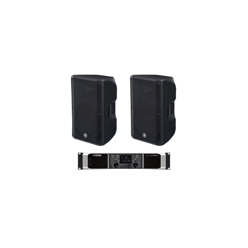 Kit Refuerzo Sonoro | Incluye 2 Bocinas CBR15 y 1 Amplificador PX8 | Ideal para Audio en Vivo y en Primer Plano