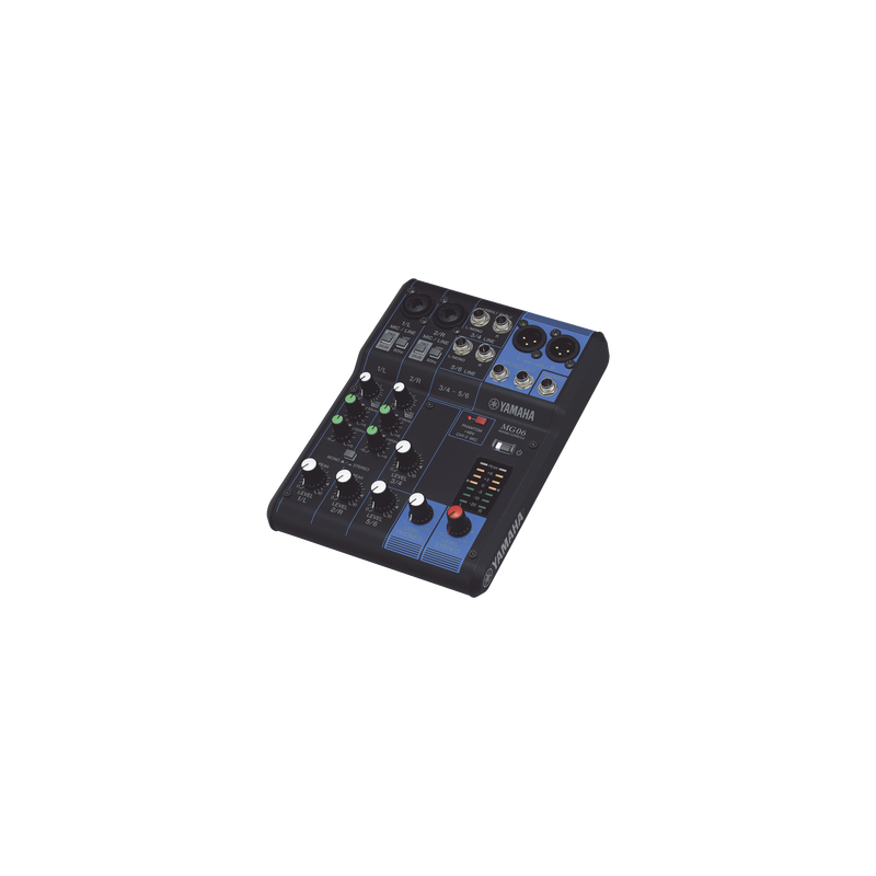 Mezcladora de Audio Yamaha MG06 6 Canales con Phantom | Precio México - Envío Inmediato | LM Soluciones