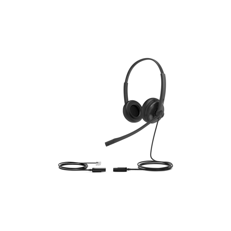 Diadema Alámbrica YHS34 Dual Yealink QD a RJ9 Almohadillas C