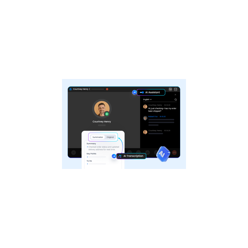 Licencia Transcripción de Llamada con IA 1000 mins. Perpetua para Conmutador Yeastar Cloud y Software.