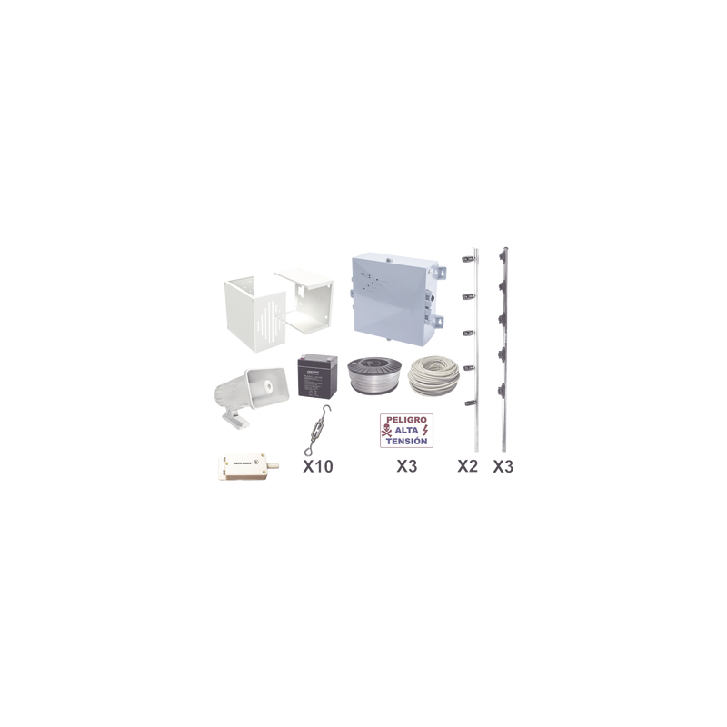 Kit Cerco Eléctrico Yonusa 25 Metros Perimetral | Precio México - Envío Inmediato | LM Soluciones
