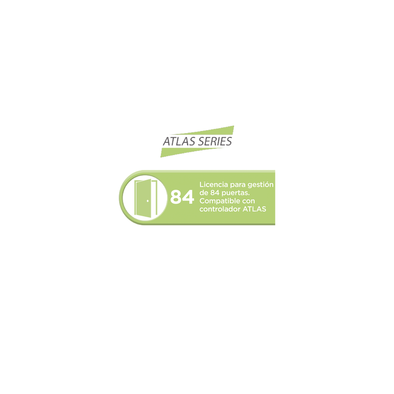 Licencia para 84 puertas compatible con controlador ATLAS