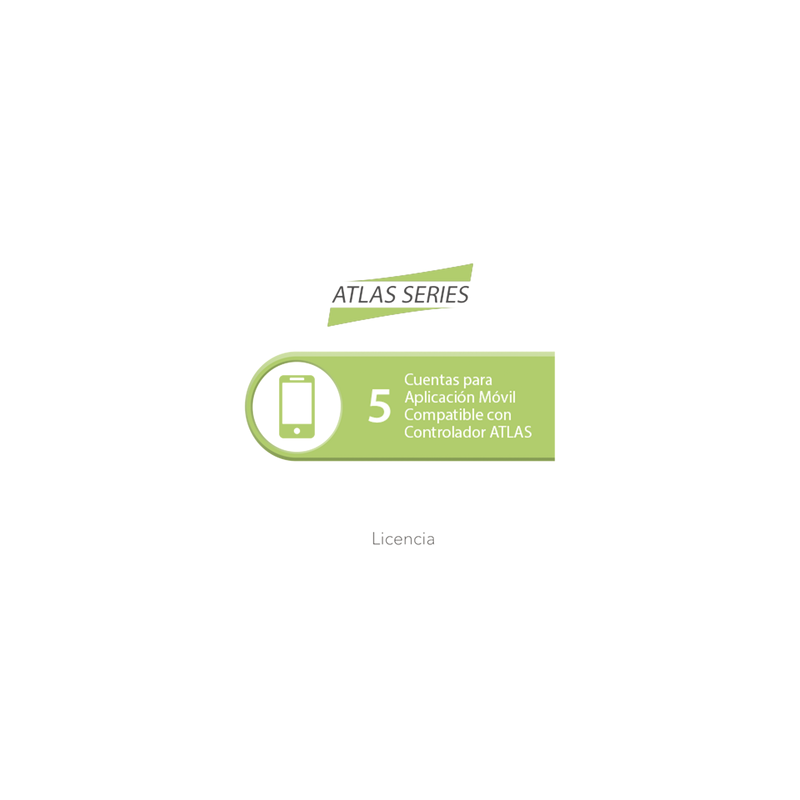 Licencia de 5 cuentas para app móvil controlador ATLAS ZKTec