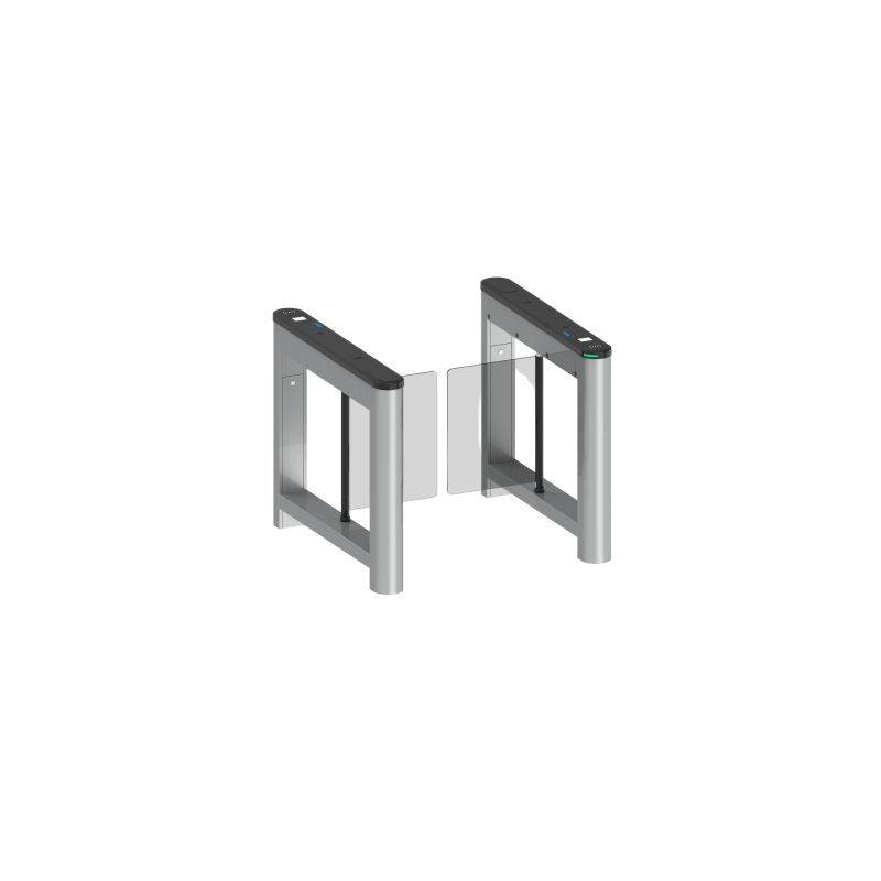 Barrera Abatible Peatonal ZKTECO Saturn S1000 con cubiertas  | Precio México - Envío Inmediato | LM Soluciones