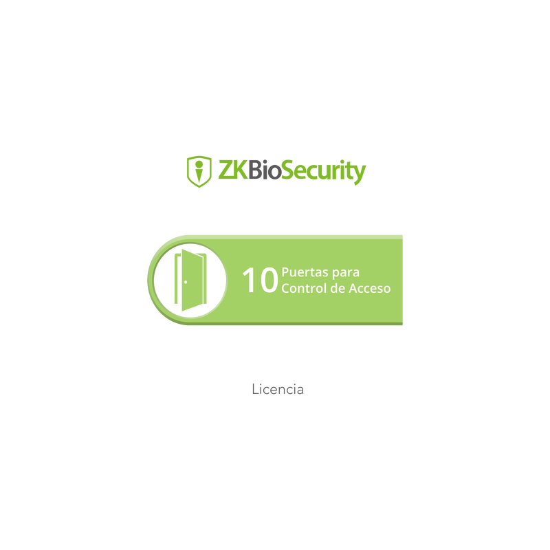 Licencia ZKBiosecurity para 10 Puertas - ZKTeco