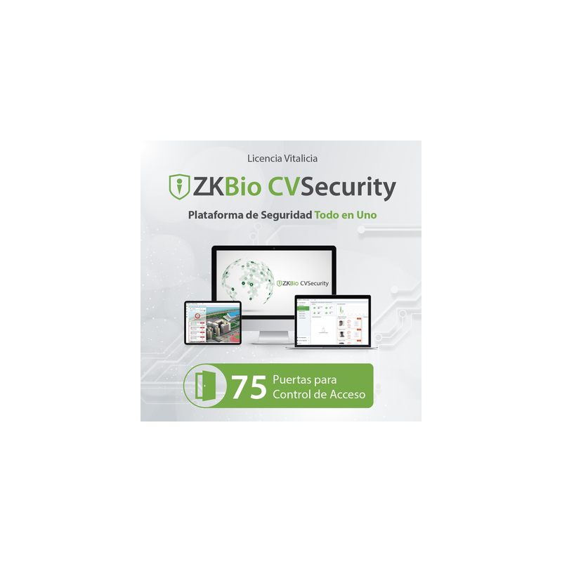 Licencia ZKBio CVsecurity 75 puertas ZKTECO