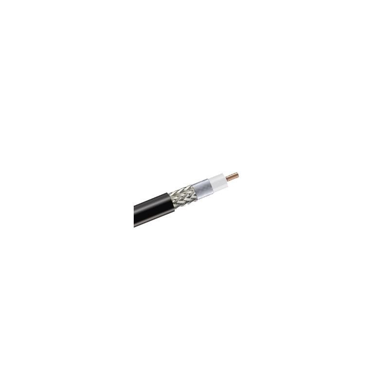 Cable Coaxial 90% de Blindaje, Certificación RoHS, Conductor de Cobre Revestido de Aluminio, 50 Ohms