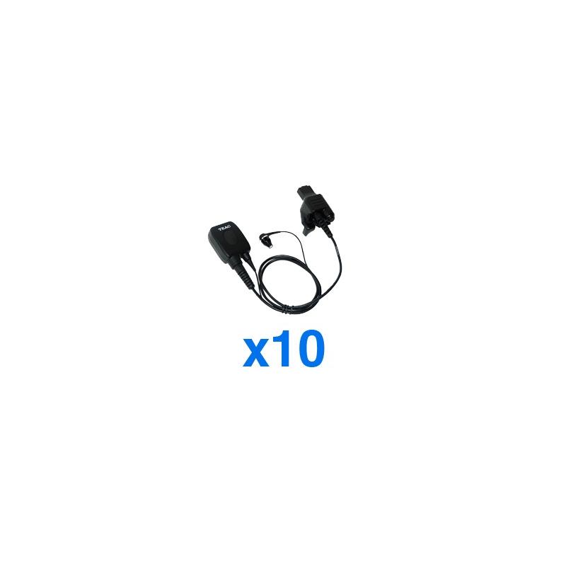 Kit 10 Micrófonos Audífonos Motorola HT1000 - TEAC