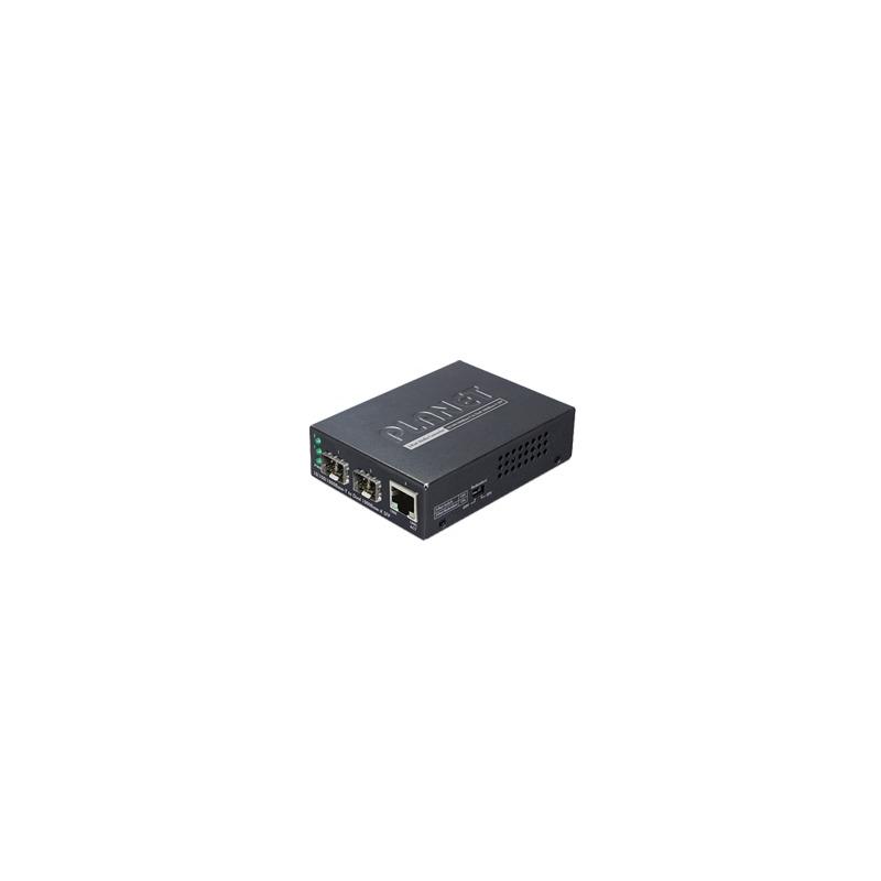 Convertidor de Medios Planet SFP Dual Puerto | Precio México - Envío Inmediato | LM Soluciones