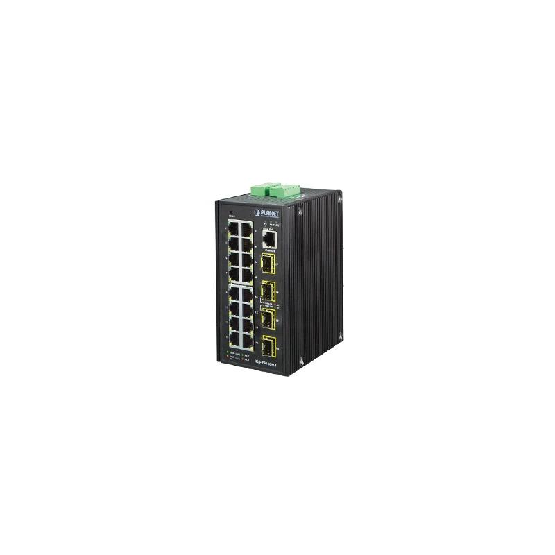 Switch Administrable Industrial 16 Puertos + 4 SFP PLANET