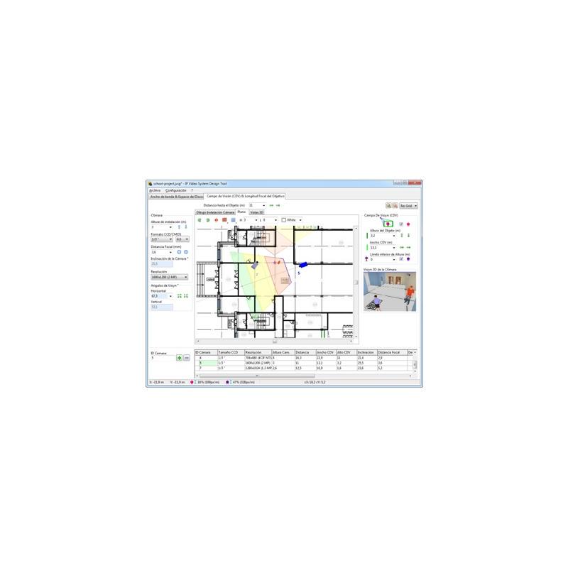 IP Video System Design PROFESSIONAL Tool / Software de Diseño para el Sistema de Vídeo IP / Hasta 64 Cámaras por Proyecto