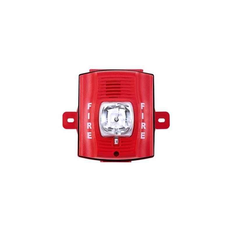Sirena con Lámpara Estroboscópica Exterior 2 Hilos 12/24 Vcd