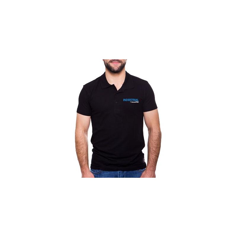 Playera Tipo Polo Negra Industrial by AccessPRO