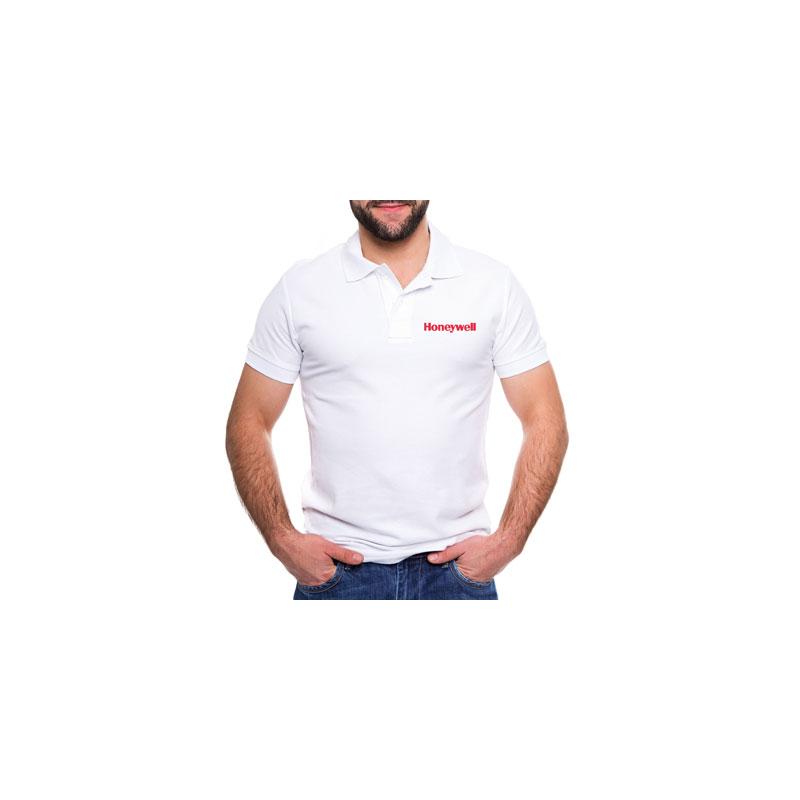 Playera Tipo Polo Blanco Honeywell