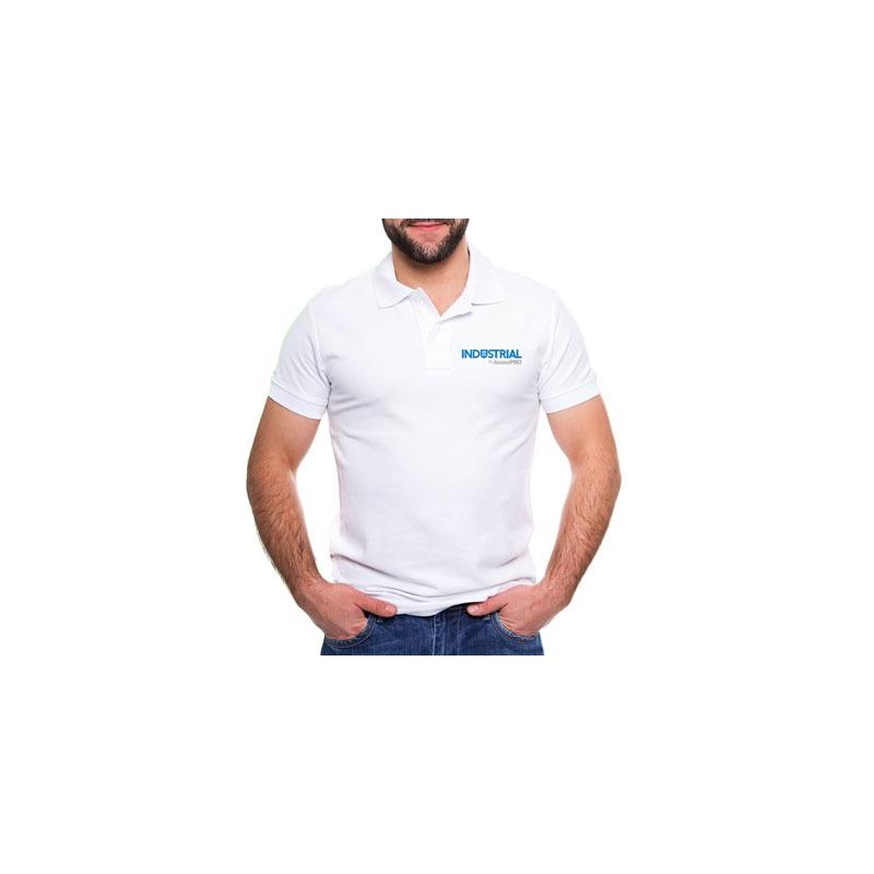 Playera Tipo Polo Blanca Industrial AccessPRO