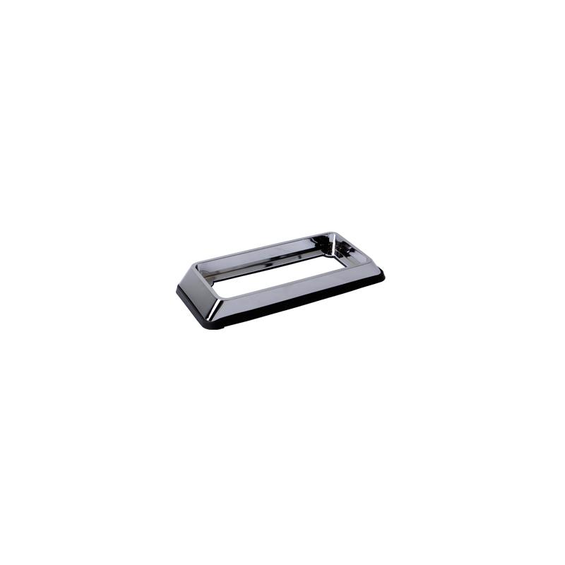 Bisel Cromado con empaque para Luces Quadraflare 7x3
