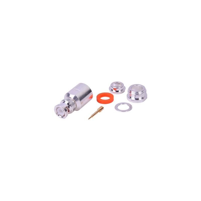 Conector BNC macho RF INDUSTRIES para BELDEN 9913, LMR-400 | Precio México - Envío Inmediato | LM Soluciones