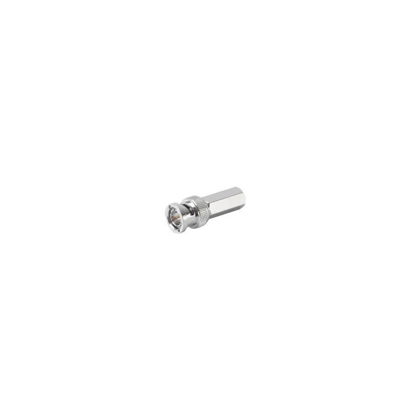Conector BNC Macho Roscable para RG-59 RF Industries | Precio México - Envío Inmediato | LM Soluciones