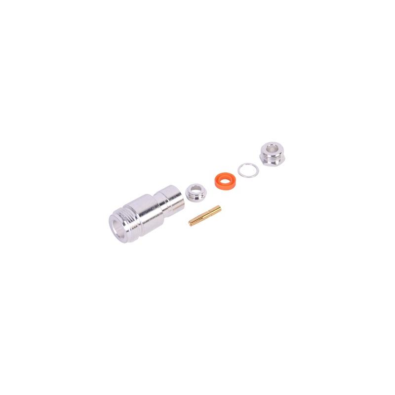 Conector N Hembra Rosca RG-58, RF INDUSTRIES