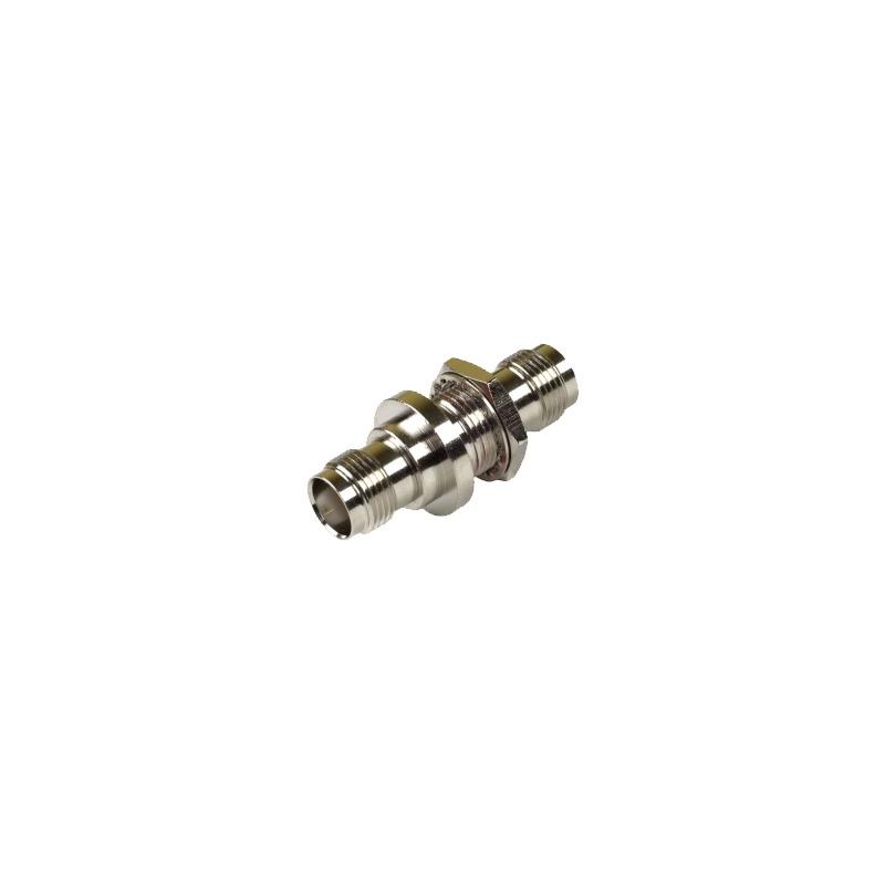 Adaptador TNC Hembra Chasis RF INDUSTRIES Níquel Oro
