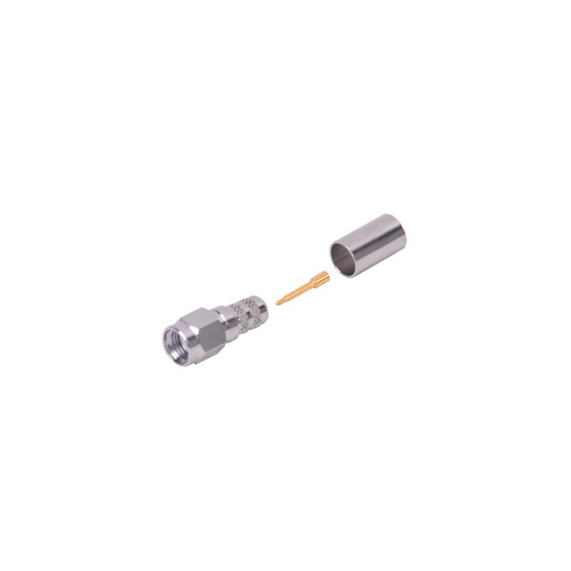 Conector SMA Macho para Cable LMR-240 RF Industries | Precio México - Envío Inmediato | LM Soluciones