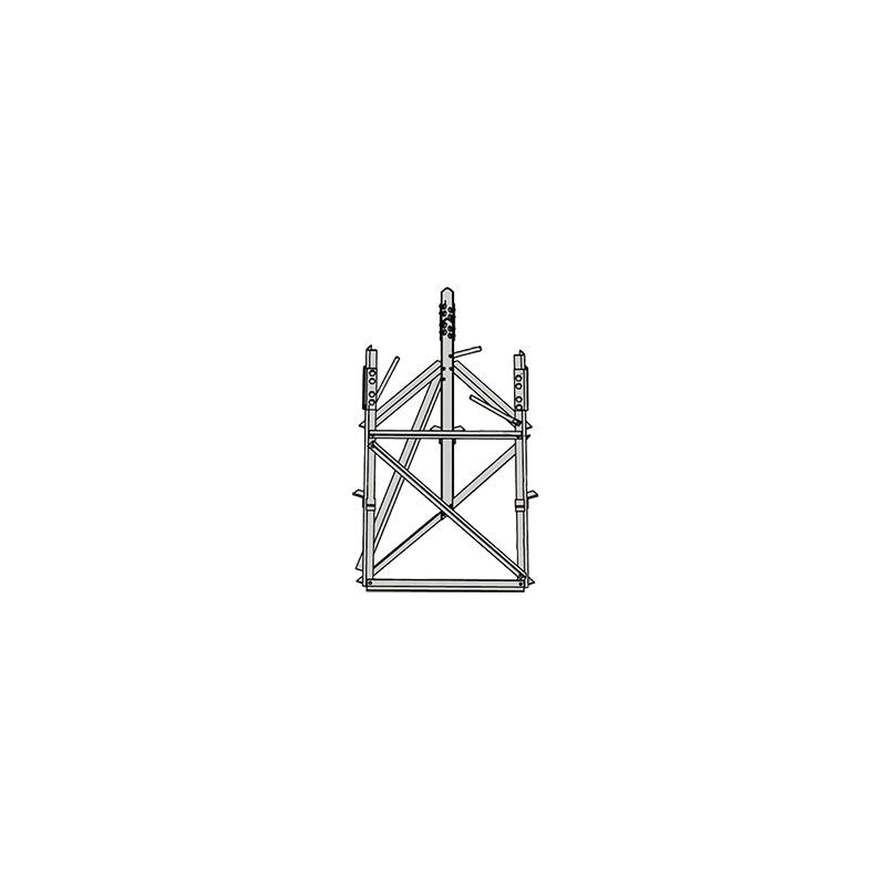 Base corta para sección 8 para Torres Autosoportadas RSL.