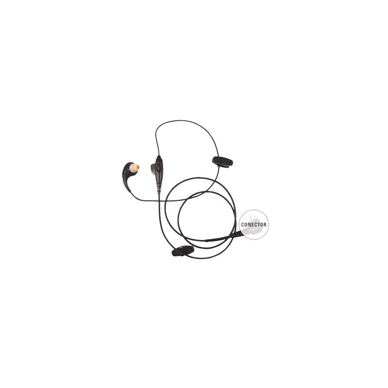 MICRÓFONO DE SOLAPA CON AUDÍFONO DISCRETO P/ RADIOS ICOM IC-F50/ 60/ 3161/ 4161/ 30G/ 30GS/ 30GT/ 40GT/ 40GS/ 40G.