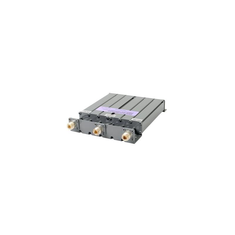 Duplexer SYSCOM en UHF, 6 Cav. 490-520 MHz, 50 Watt, 5 MHz Sep. Rechazo de Banda, N Hembras.