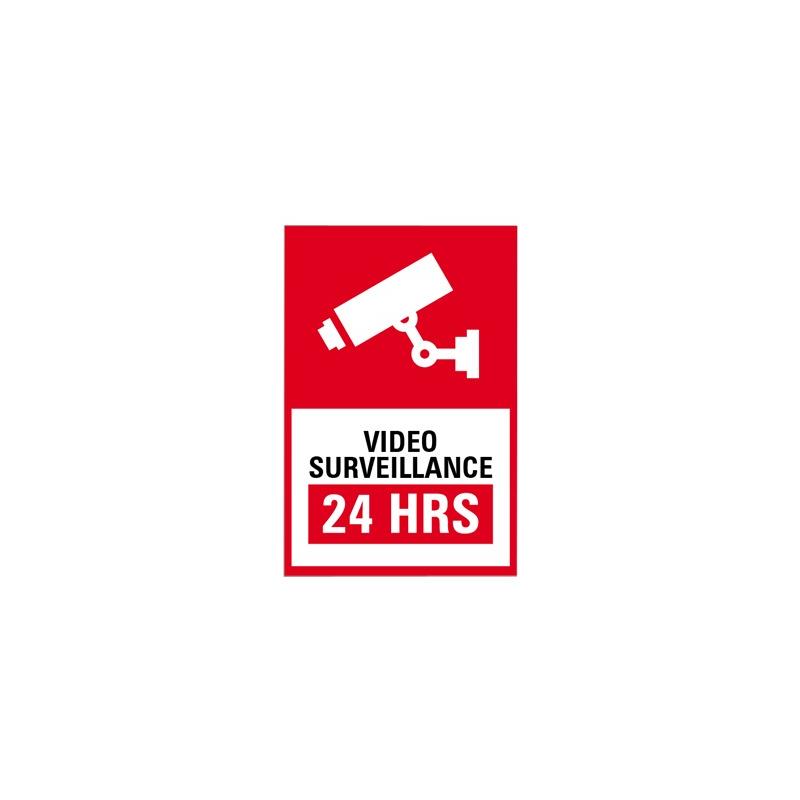 Letrero Videovigilancia Poliestireno SYSCOM (Inglés)