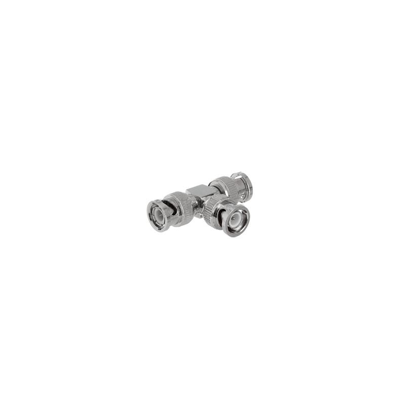 Adaptador BNC Macho Triple para Cable Coaxial RG-59 | Precio México - Envío Inmediato | LM Soluciones