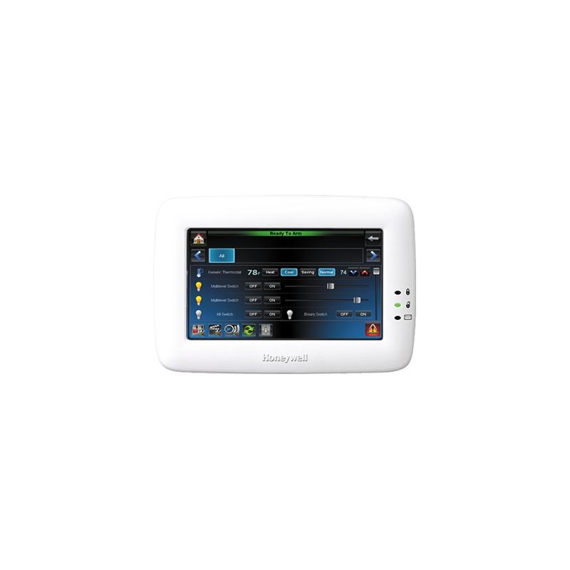 Teclado Sensible al Tacto con ZWave para paneles de alarma VISTA compatibles