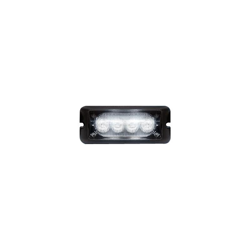 Luz auxiliar brillante con 4 LEDs, color ámbar, mica transparente