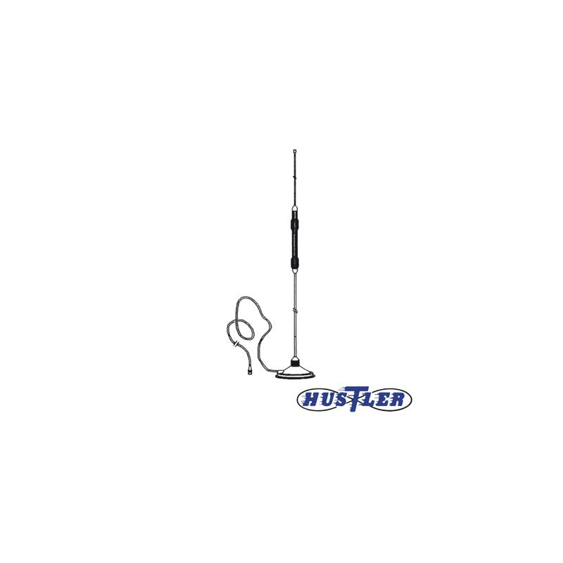 Antena móvil para CB, montaje magnético con conector BNC Macho
