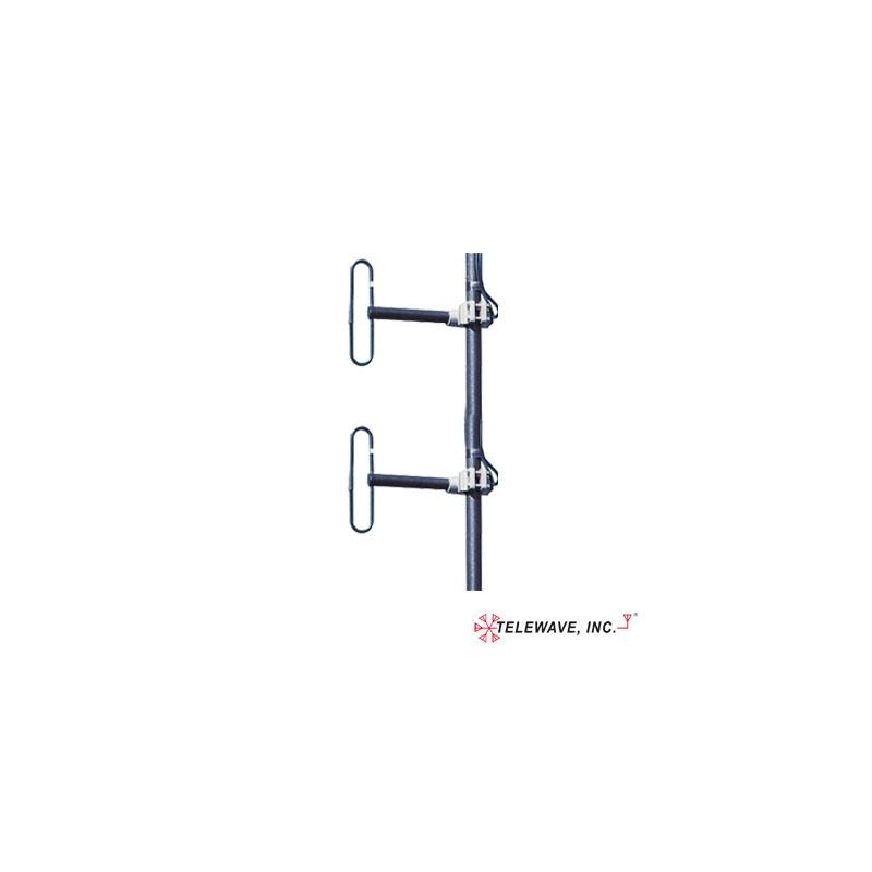 Antena Base UHF TELEWAVE 406-512 MHz, 500W, 2 Dipolos