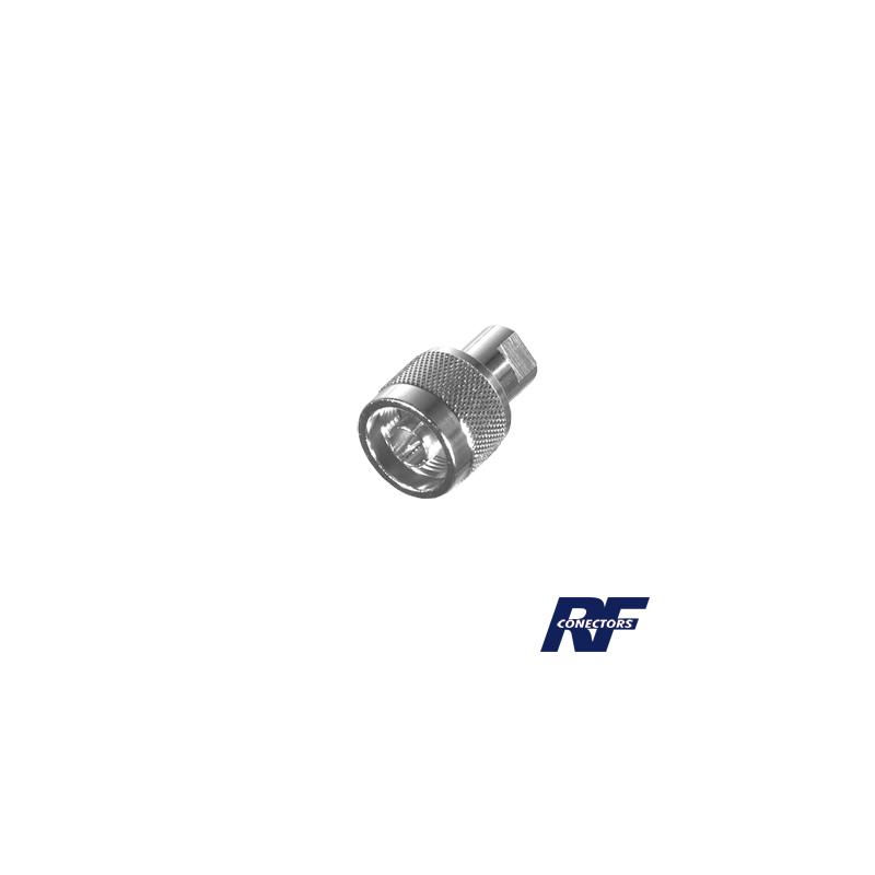 Adaptador en linea de conector FME Macho a N Macho.