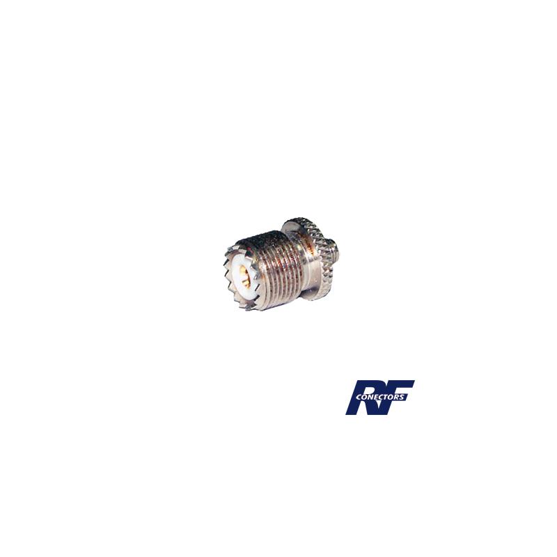 Adaptador SMA Hembra a UHF Hembra RF Industries | Precio México - Envío Inmediato | LM Soluciones