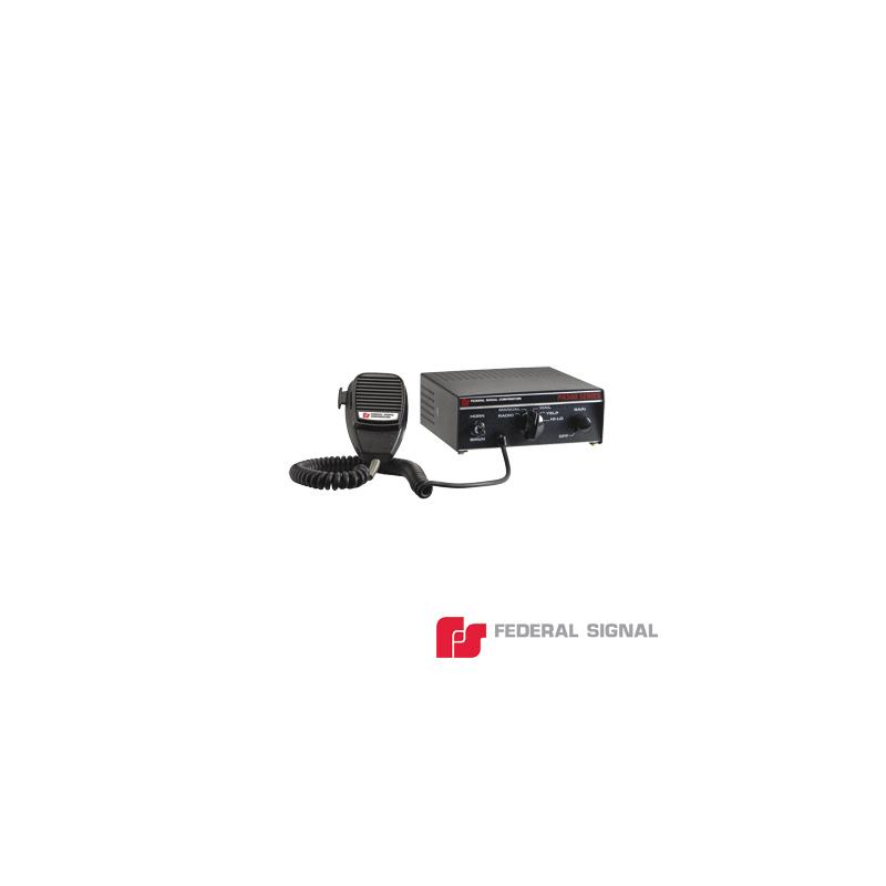 Sirena Compacta Serie PA-300 de 100 W de potencia, con tono PRIORITARIO, ideal para Vehículos Oficiales