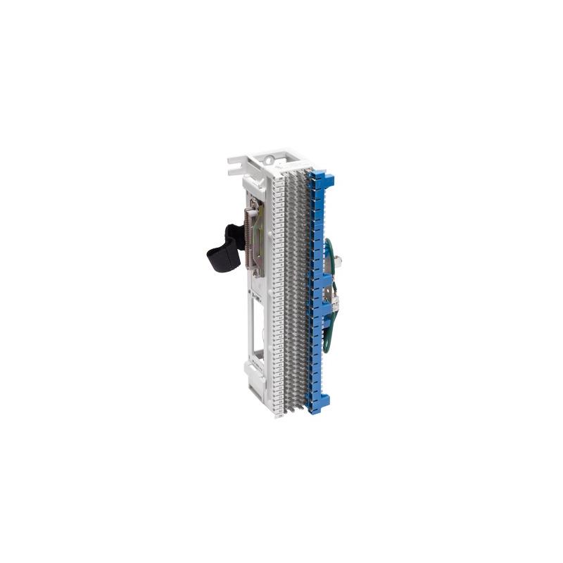 Bloque de conexión tipo telefónico protegido.