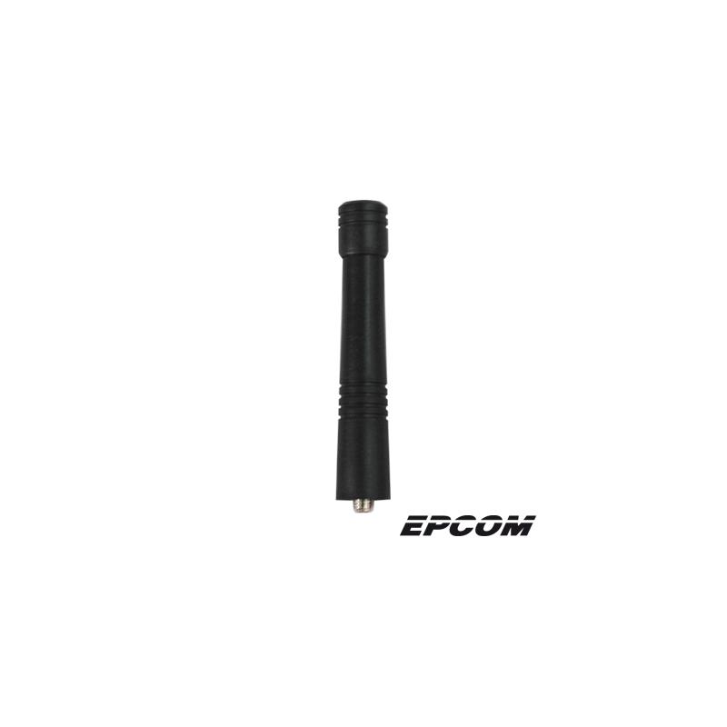 Antena UHF Helicoidal Recortada, 450-470 MHz, Versión Mejorada para Radios Portátiles Motorola y Kenwood TK-340/ 350/ 360/ 370 de Conector Rosca tipo Monopolo. 
