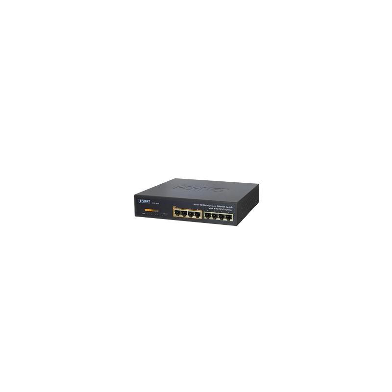 Switch PoE 8 Puertos 10/100 Mbps PLANET | Precio México - Envío Inmediato | LM Soluciones